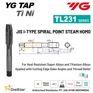 TL231 Series - Spiral Point Tap for Nickel Base Alloys YG1