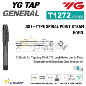 T1272 Series - I-GP Spiral Point Tap for General Purpose YG1