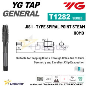 T1282 Series - I-GP Spiral Point Tap for General Purpose YG1