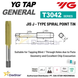 T3042 Series - I-GP Spiral Point Tap YG1