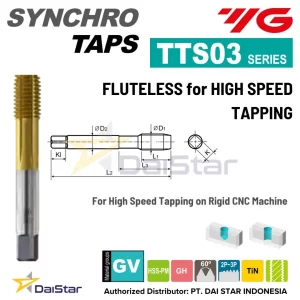 TTS03 Series - Fluteless for High Speed Tapping YG1