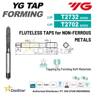 T2732-2702 Series - I-SP Spiral Flute Tap for Soft Structural Steels YG1